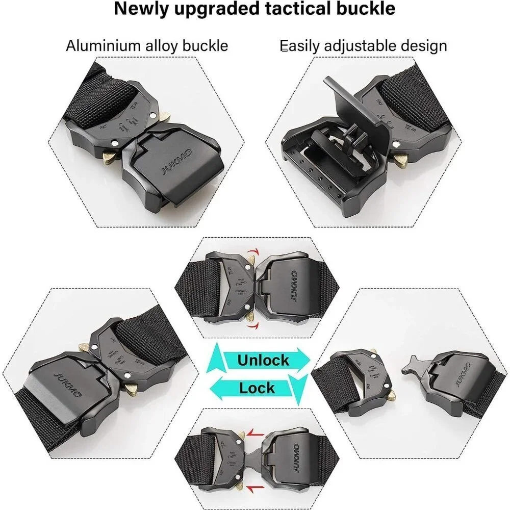 Tactical Belt, Military Hiking Rigger 1.5